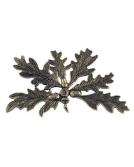 Feuille de chêne alpaga argent