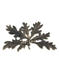 Feuille de chêne alpaga argent