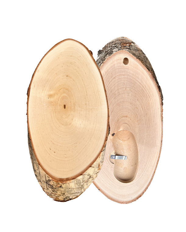 Birken-Trophäenschilder für Rehböcke und Gams, ca. 22x12 cm – aus heimischem Birkenholz gefertigt, beliebt bei Jägern, für eine natürliche und ansprechende Präsentation von Jagdtrophäen.