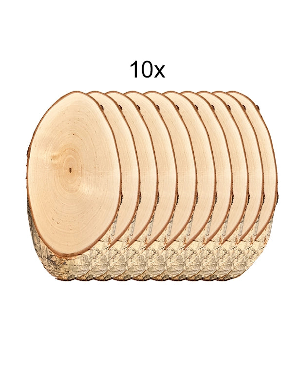 Birken-Trophäenschilder 10er-Set mit Kieferfach für Reh- oder Gams-Trophäen, ca. 22x12 cm, inklusive Stahl-Trophäenklammern – robuste, langlebige und stilvolle Schilder für die Jagdtrophäenmontage, mit Fach zur Aufbewahrung des Unterkiefers.
