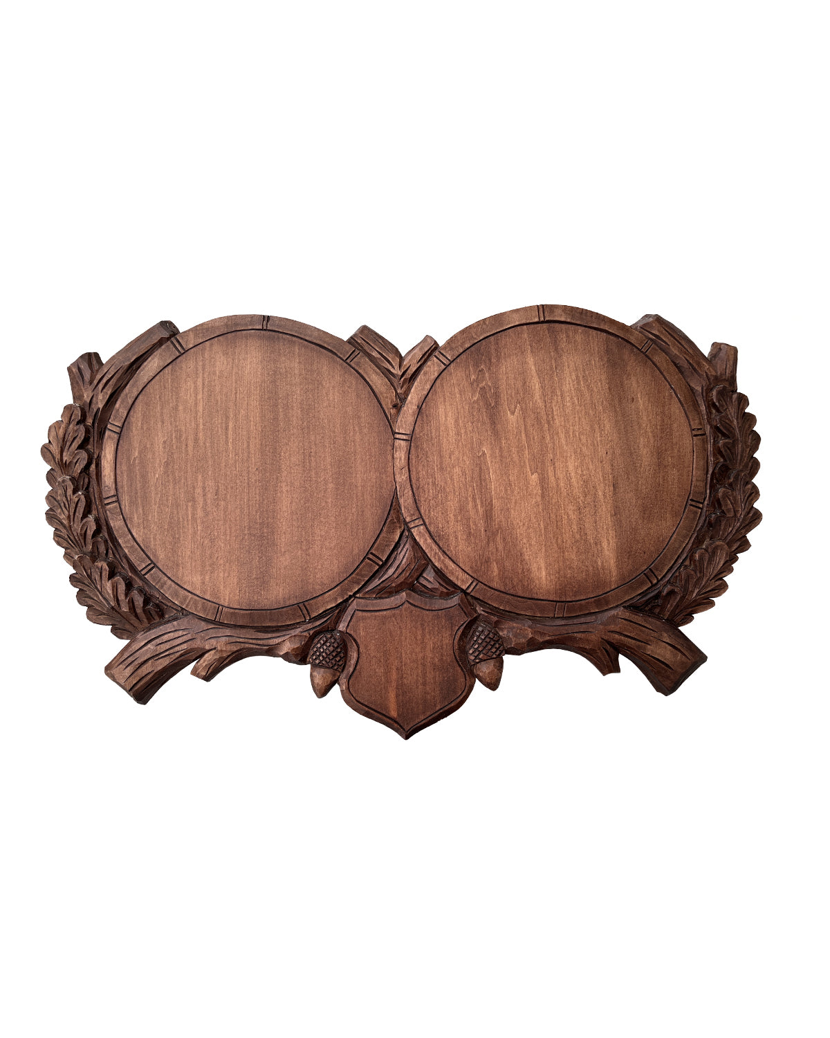 Carved Double Trophy Shield (Unique)