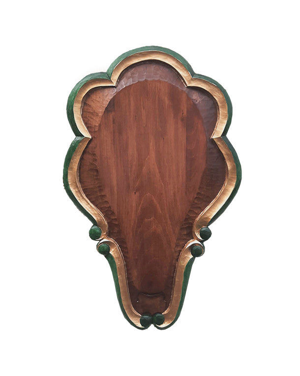 Handgeschnitztes Hirsch Trophäenschild