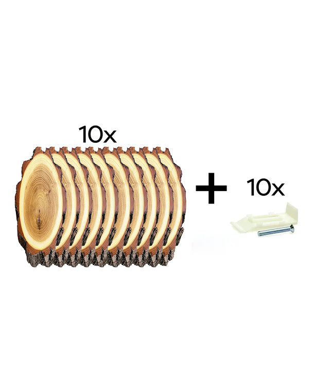 Akazien Trophäenschilder 10er-Set