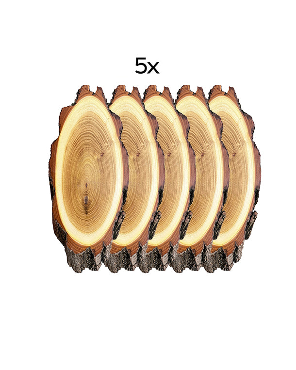 Akazien Trophäenschilder 5er-Set