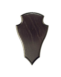 Hochwertige Trophäenbretter aus Eichenholz für Reh und Gams kaufen– elegantes Wappendesign für Jagdzimmer und Chalet.