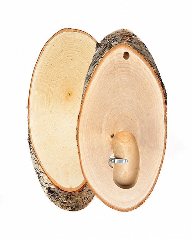 Birken-Trophäenschilder für Rehböcke und Gams, ca. 22x12 cm – aus heimischem Birkenholz gefertigt, beliebt bei Jägern, für eine natürliche und ansprechende Präsentation von Jagdtrophäen mit Kieferfach.