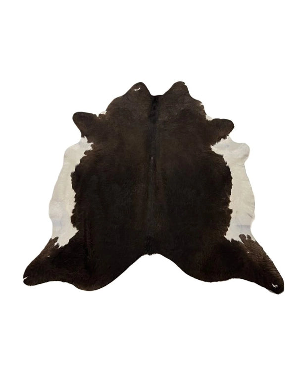 Echtes Kuhfell dunkelbraun- weiss