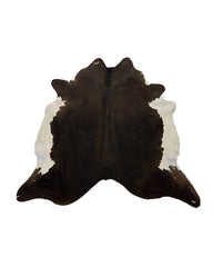 Echtes Kuhfell dunkelbraun- weiss