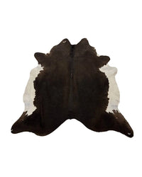 Echtes Kuhfell dunkelbraun- weiss