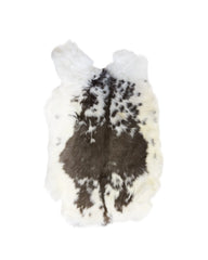 Echtes graues Schweizer Scheckenkaninchenfell