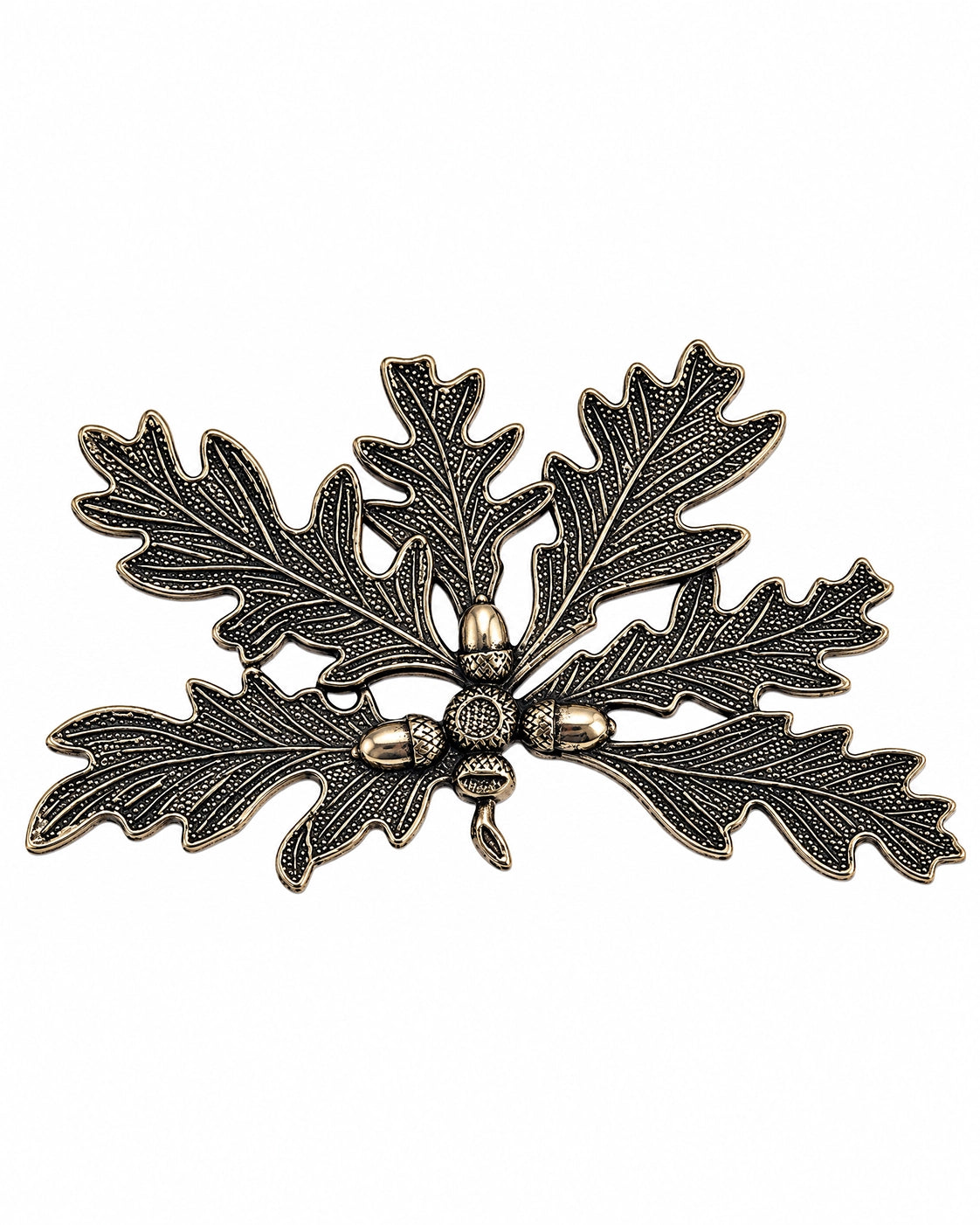 Feuille de chêne alpaga argent 