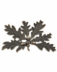 Feuille de chêne alpaga argent 