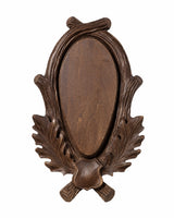 Geschnitztes Lindenholzschild für Hirschtrophäen 27-48 cm kaufen bei SWISSkulls dein Trophäenschilder Händler