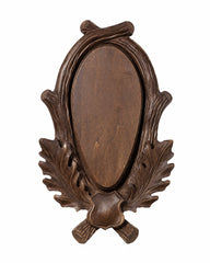 Geschnitztes Lindenholzschild für Rehtrophäen 18-22 cm kaufen bei SWISSkulls dein Trophäenschilder Händler