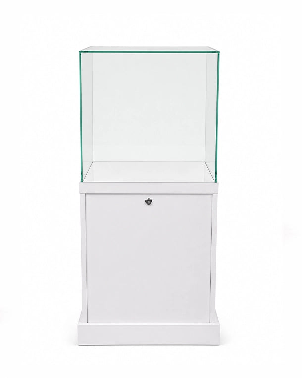 Hochwertige Glasvitrine zur Präsentation von Schädeln und Sammlerstücken