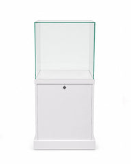 Hochwertige Glasvitrine zur Präsentation von Schädeln und Sammlerstücken