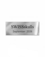 Individuelles Gravurschild Silber mit Wunschtext als Zusatzleistung für Trophäenschild und Jagdtrophäe