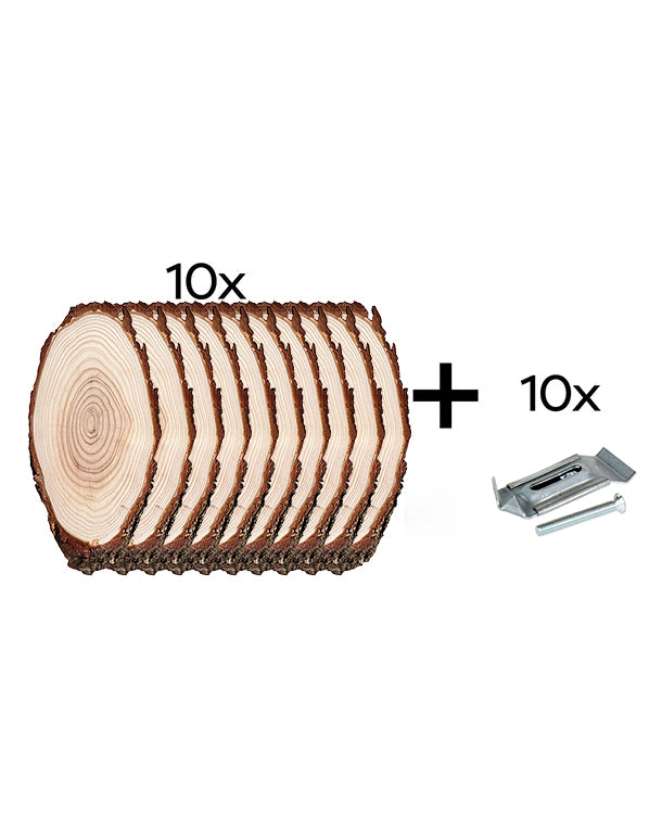 Lärche Trophäenschilder 20×10 cm 10er Set bei SWISSskulls