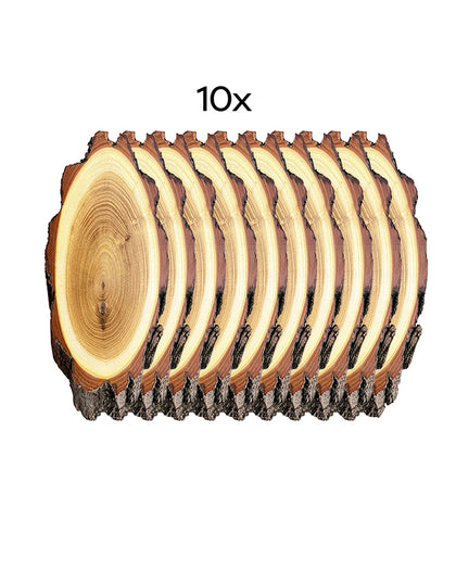 Acacia trophy plaques 22×12 cm set of 10